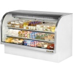 True TCGG-72-HC-LD - Curved Glass Deli Case, 72-1/4